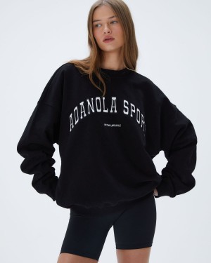 Adanola AS Oversized Sweatshirt Schwarz | 45HBMVIYK