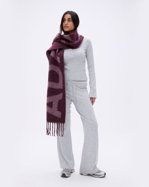 Adanola Knit Scarf Dunkelrosa | 24MECZSAP