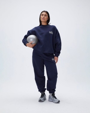 Adanola Performance Sweatpants Navy Blau | 31WPTHIFK