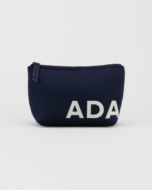 Adanola Travel Pouch Navy Blau Weiß | 97ZLFSJBO