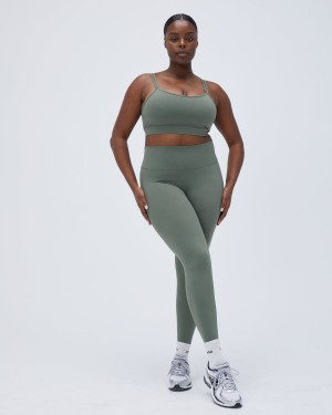 Adanola Ultimate Leggings Khaki Grün | 40SXACPTN