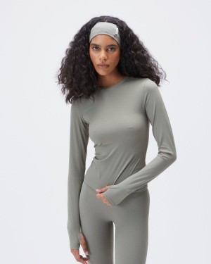 Adanola Ultimate Long Sleeve Top Olivgrün Grün | 56LAKIOVZ