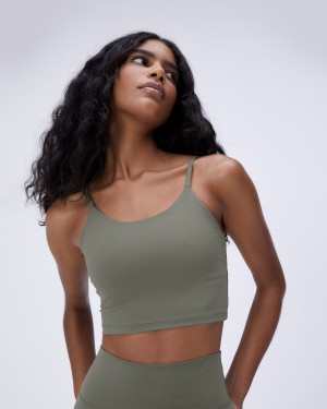 Adanola Ultimate Tank Bra Olivgrün Grün | 85YXBGSKW