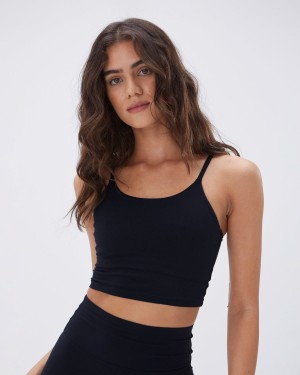 Adanola Ultimate Tank Bra Schwarz | 75PXLUMZO