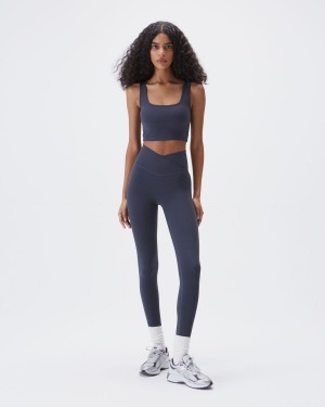 Adanola Ultimate Wrap Over Leggings Blau | 45GWOZVAQ