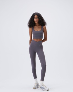 Adanola Ultimate Wrap Over Leggings Dunkelgrau | 39FRHSXWI