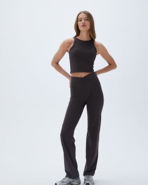 Adanola Ultimate Wrap Over Yoga Pant Kaffee | 46IELKXFW