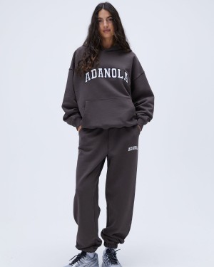 Adanola Varsity Sweatpants Kaffee | 50YEDZLQW