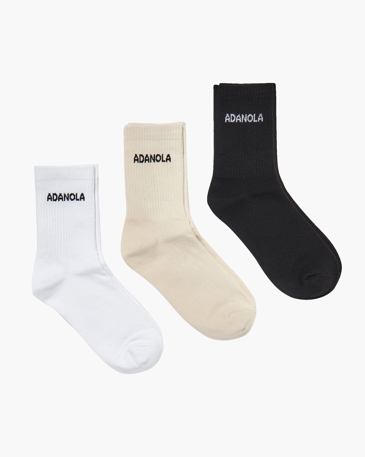 Adanola 3 Pack Socks Weiß Weiß Schwarz | 70AOLNFEG