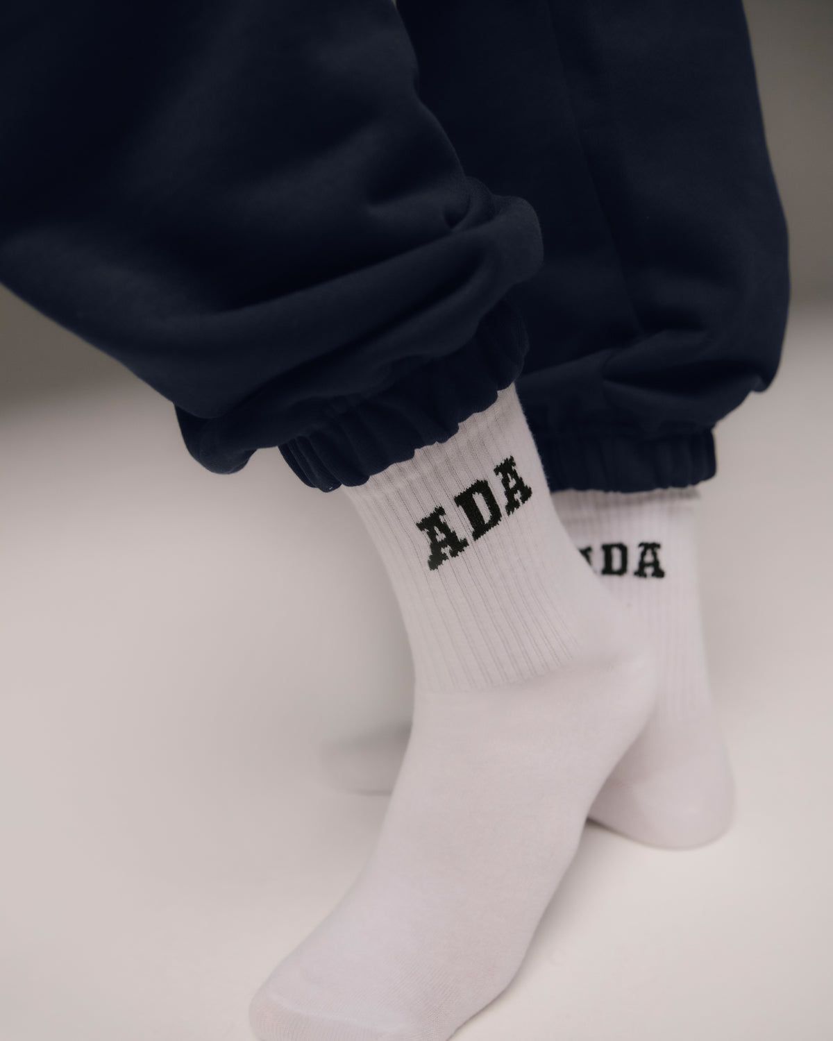 Adanola ADA Socks Weiß Schwarz | 40QPJLAFR