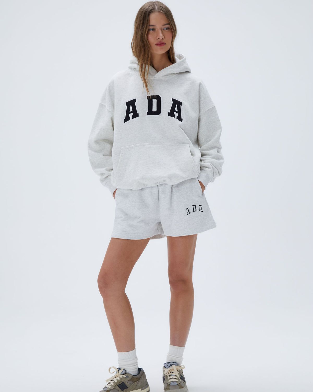 Adanola ADA Sweat Shorts Hellgrau | 25XKINHGL