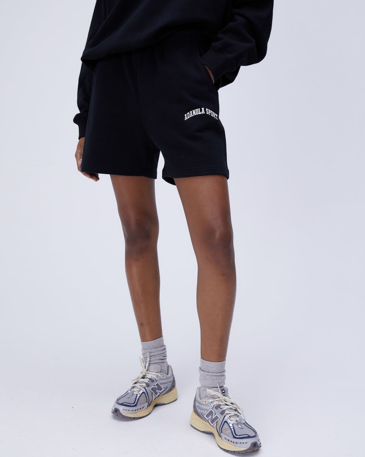 Adanola AS Sweat Shorts Schwarz | 28EBOTAQL