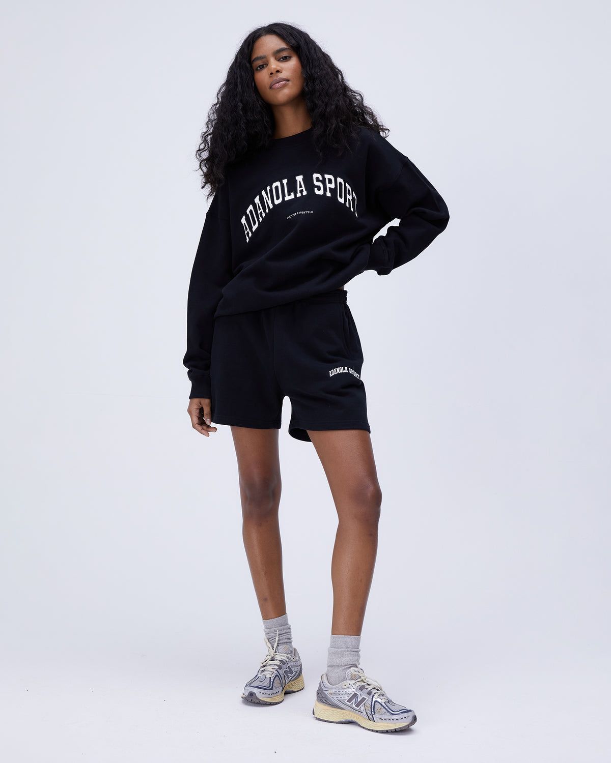 Adanola AS Sweat Shorts Schwarz | 28EBOTAQL