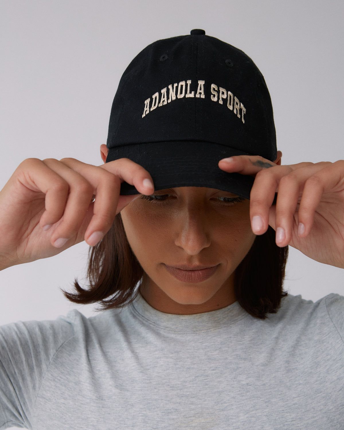 Adanola Adanola Sport Cap Schwarz Weiß | 03MUIGSPB