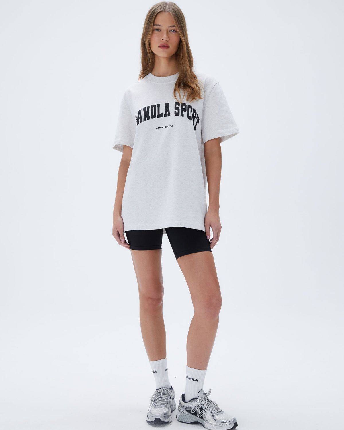 Adanola Adanola Sport Short Sleeve Oversized T-Shirt Grau | 46SAXFDUL