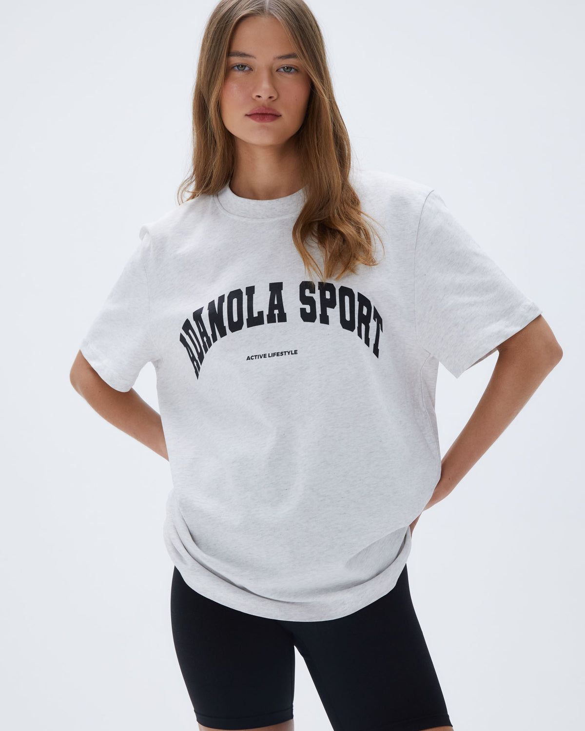 Adanola Adanola Sport Short Sleeve Oversized T-Shirt Grau | 46SAXFDUL