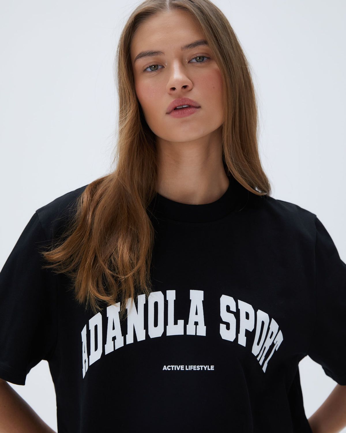 Adanola Adanola Sport Short Sleeve Oversized T-Shirt Schwarz | 13INYEWOK