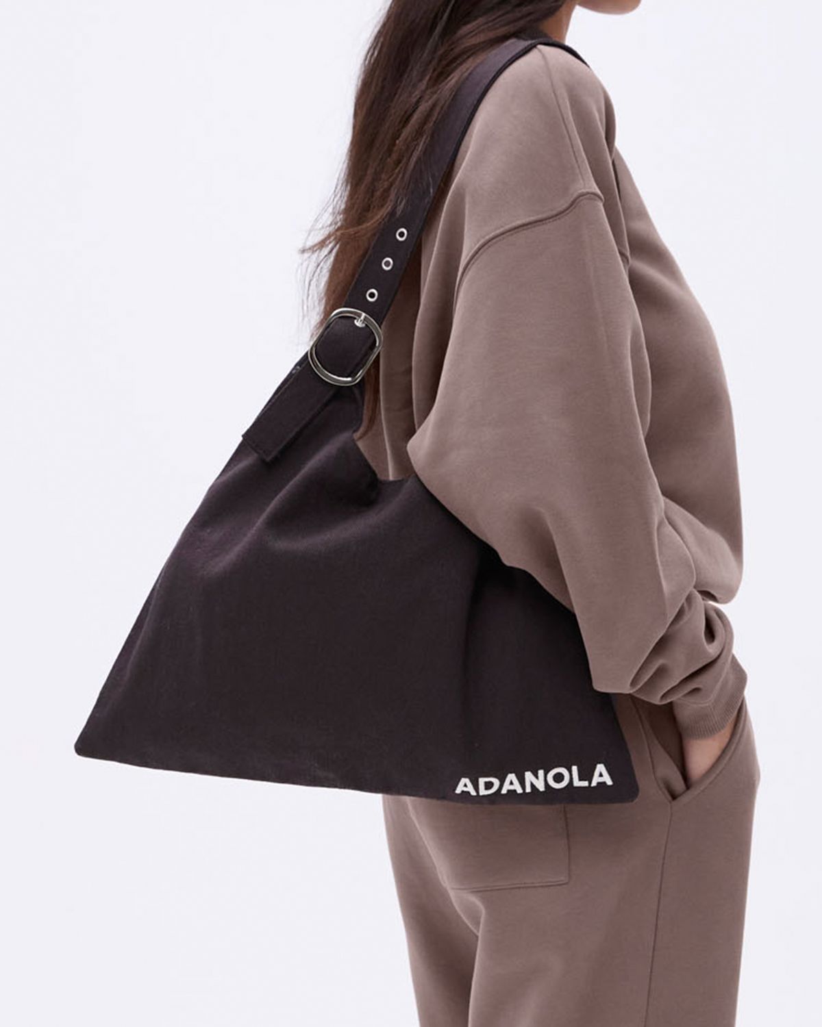 Adanola Buckle Shoulder Bag Kaffee | 09YIPMADR