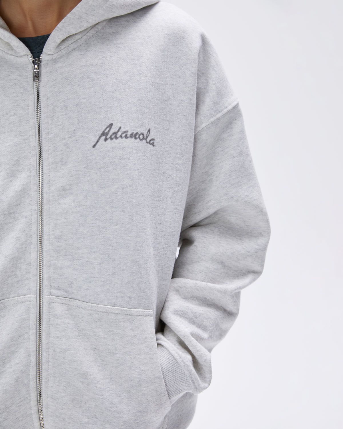 Adanola Freehand Oversized Full Zip Hoodie Hellgrau | 43HJOYINL