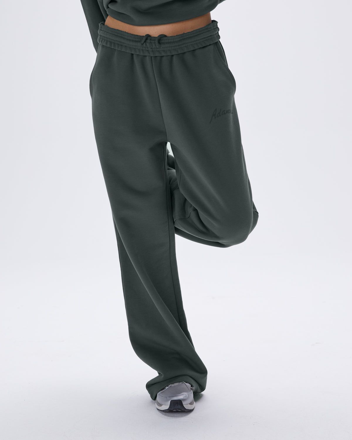 Adanola Freehand Straight Leg Sweatpants Grün | 24WPVXHKQ