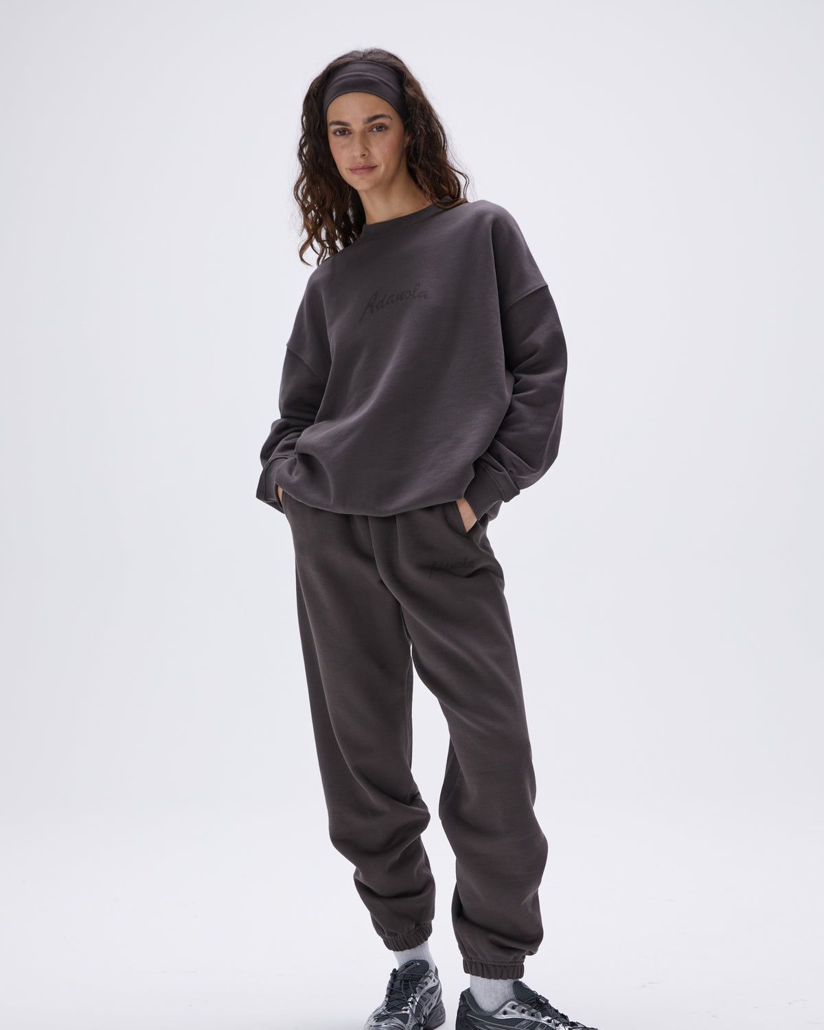 Adanola Freehand Sweatpants Kaffee | 28MLHPUFA