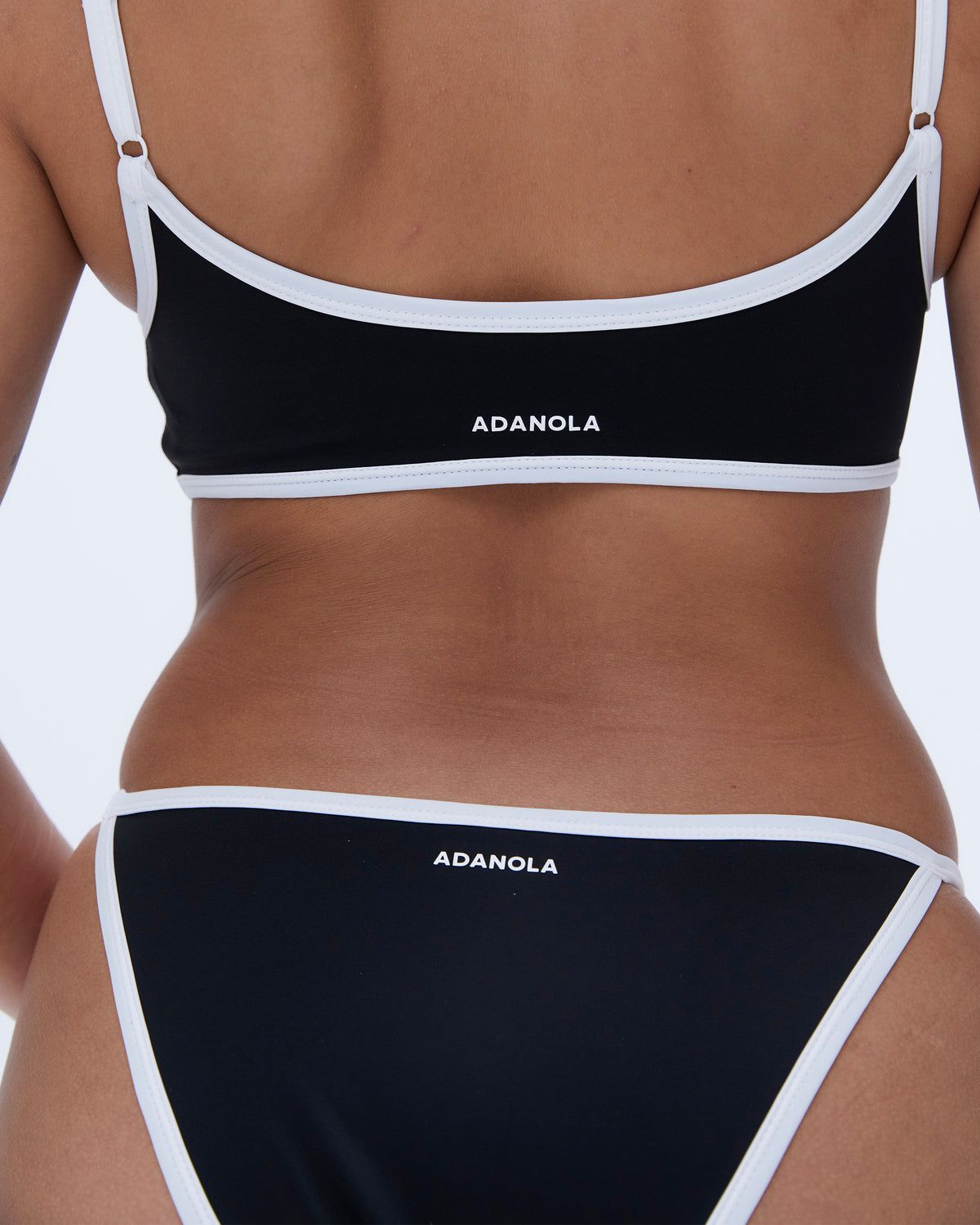 Adanola High Leg Bikini Bottoms Schwarz Weiß | 68TIHJXOP