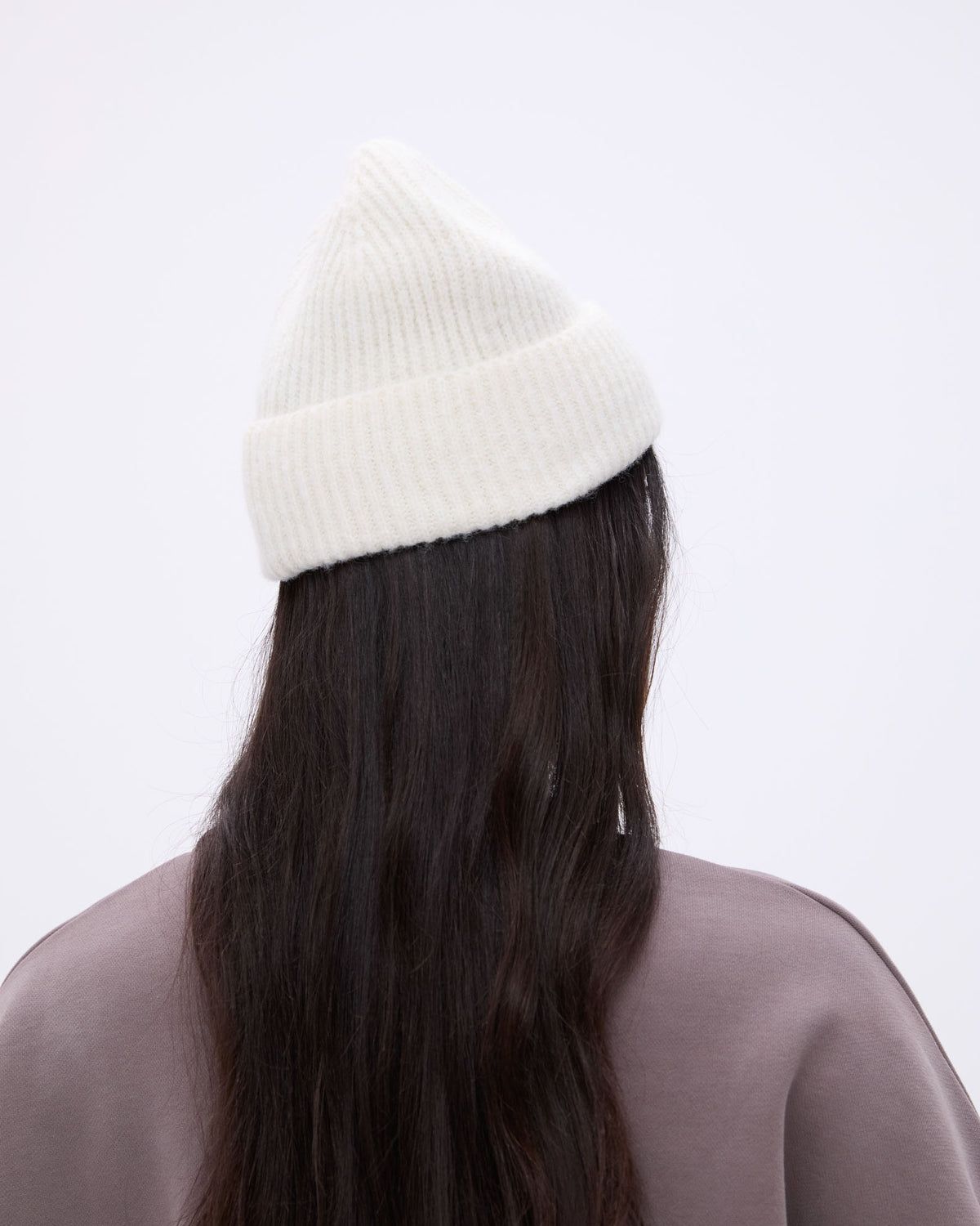 Adanola Knit Beanie Weiß | 06KTDSANU