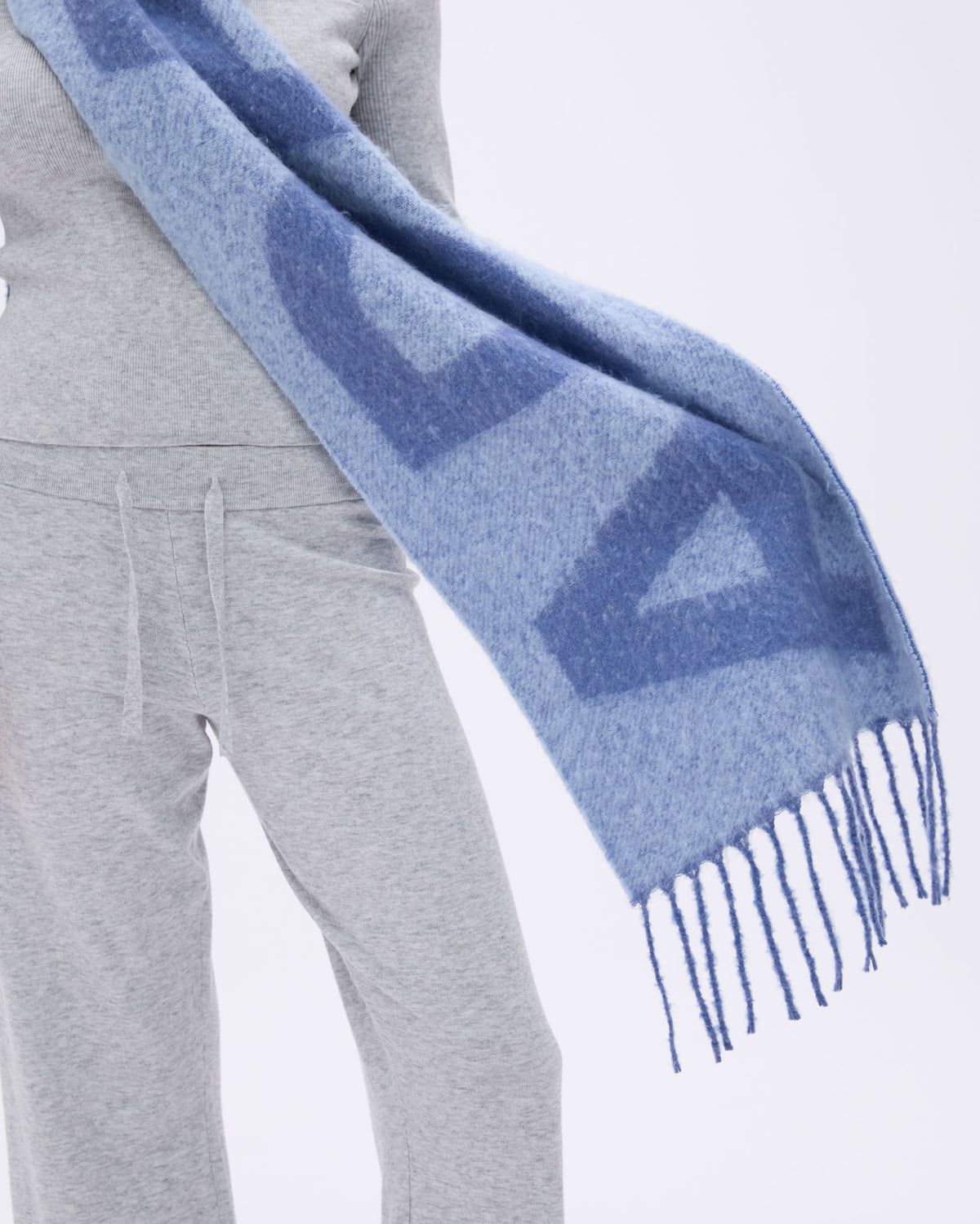 Adanola Knit Scarf Blau | 59NPJWIXB