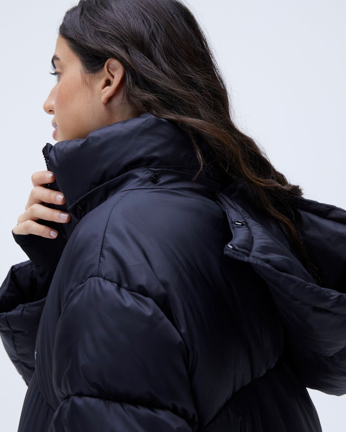 Adanola Oversized Puffer Jacket Schwarz | 97RTUAHZK