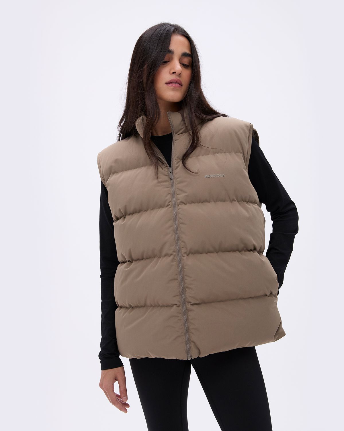 Adanola Padded Gilet Braun | 53PRULDMF