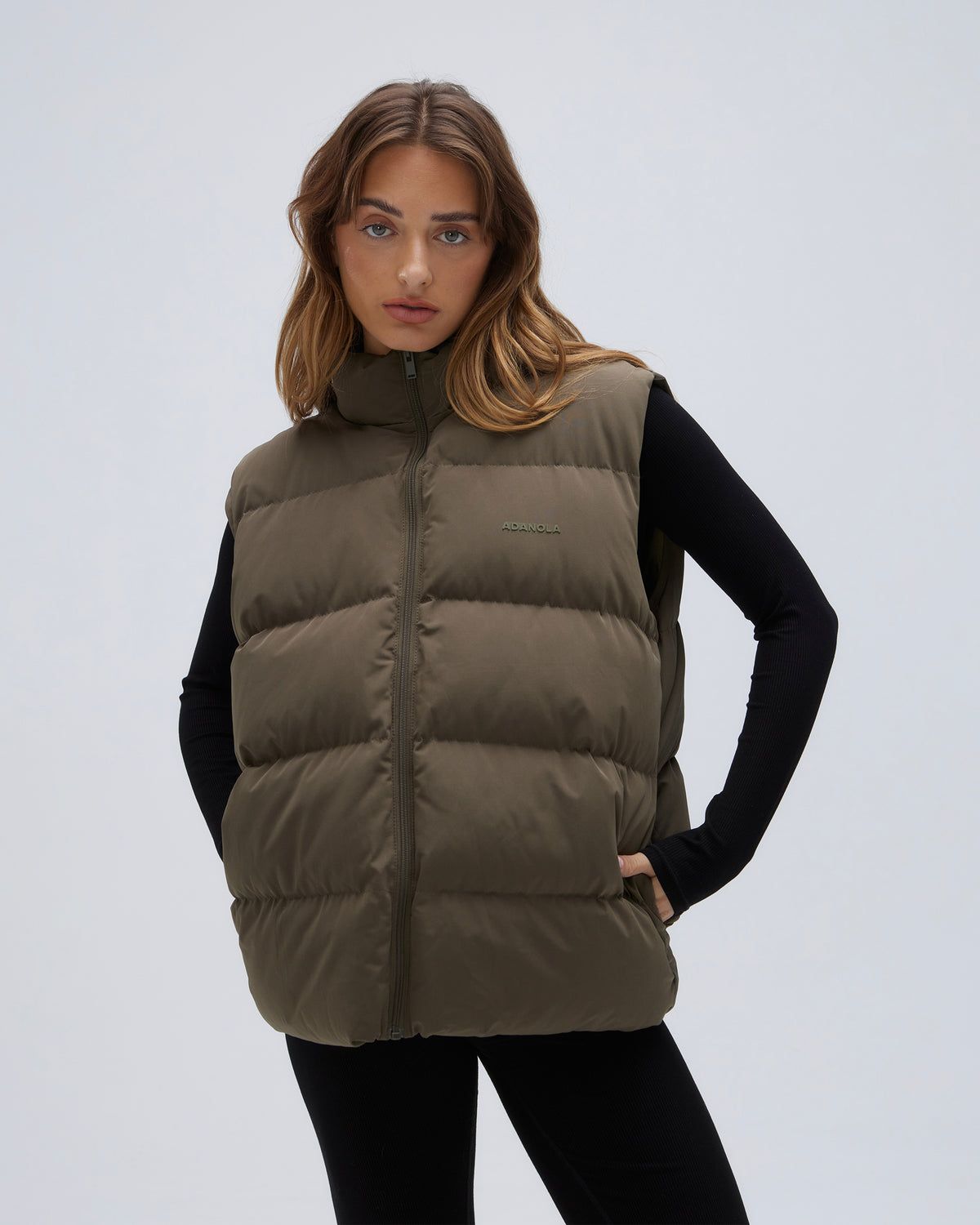 Adanola Padded Gilet Grün | 93EHFINKC