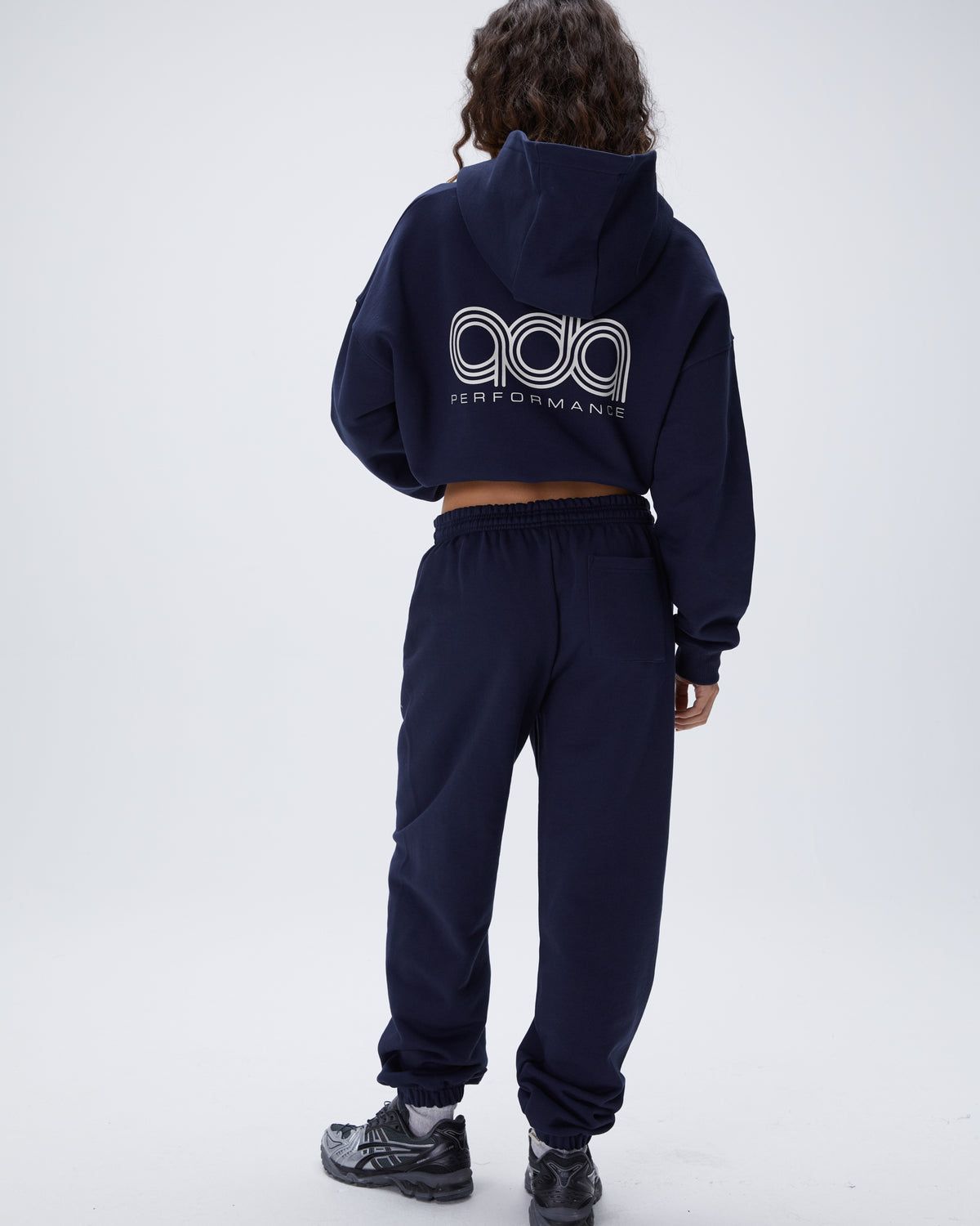 Adanola Performance Oversized Hoodie Navy Blau | 82OANTPSH