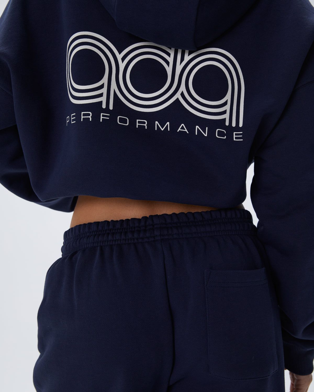 Adanola Performance Oversized Hoodie Navy Blau | 82OANTPSH