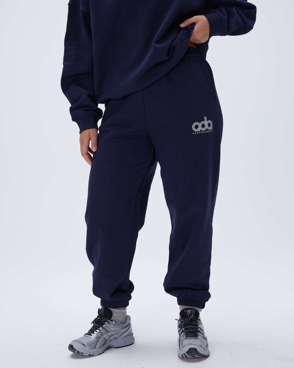 Adanola Performance Sweatpants Navy Blau | 31WPTHIFK