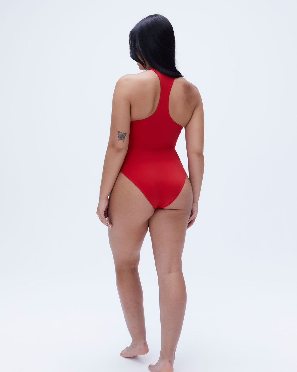 Adanola Racer Back High Leg Swimsuit Rot | 86LIZGADU