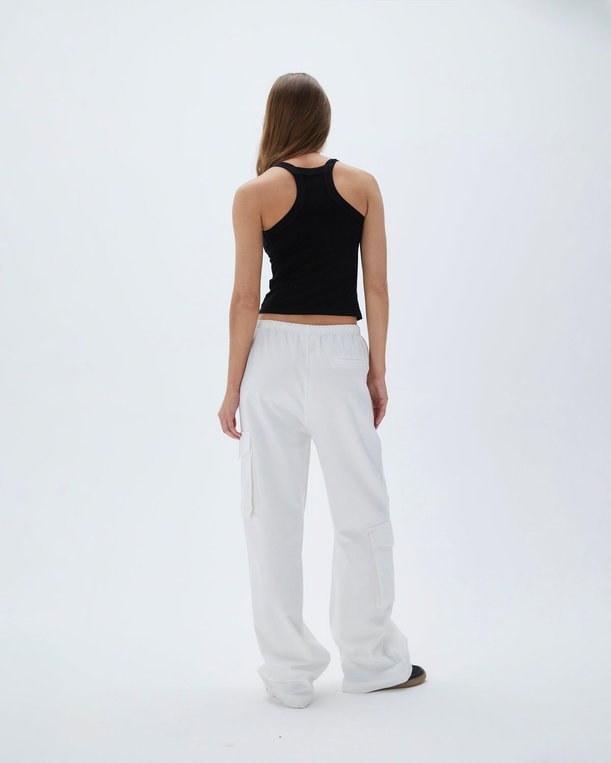 Adanola Relaxed Cotton Cargo Pants Weiß | 30CRKXUIT