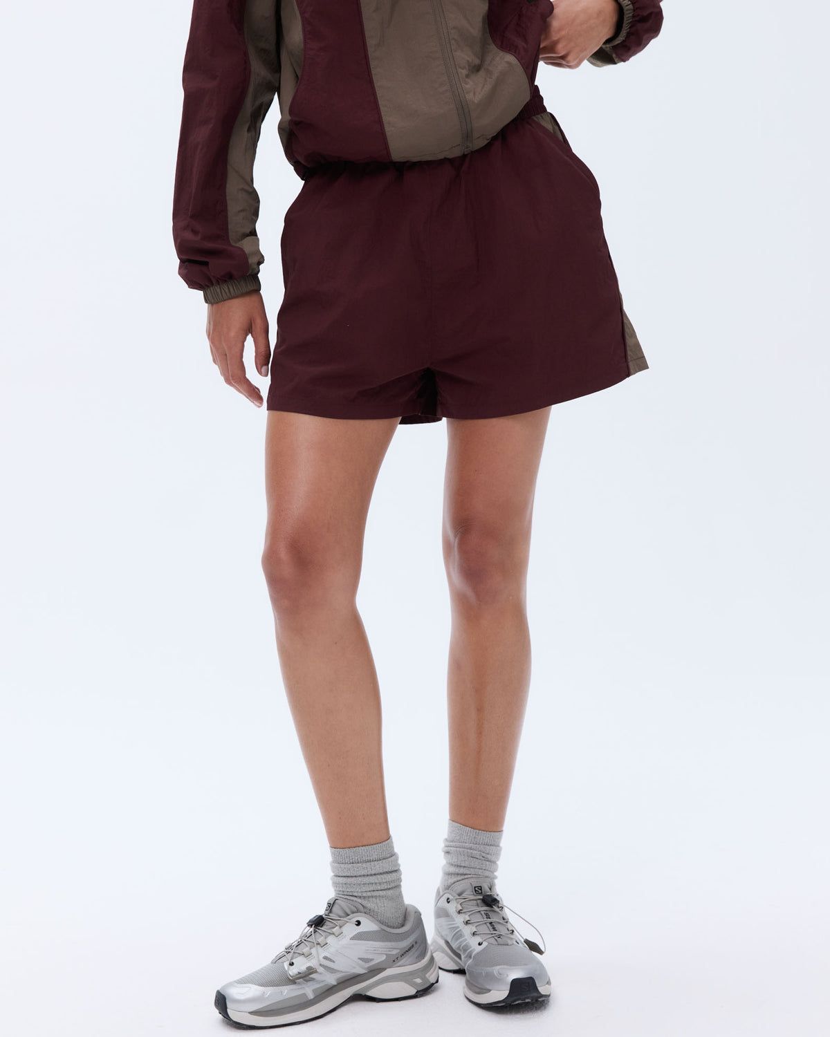 Adanola Track Short Bordeaux Braun | 01LZYFXNV