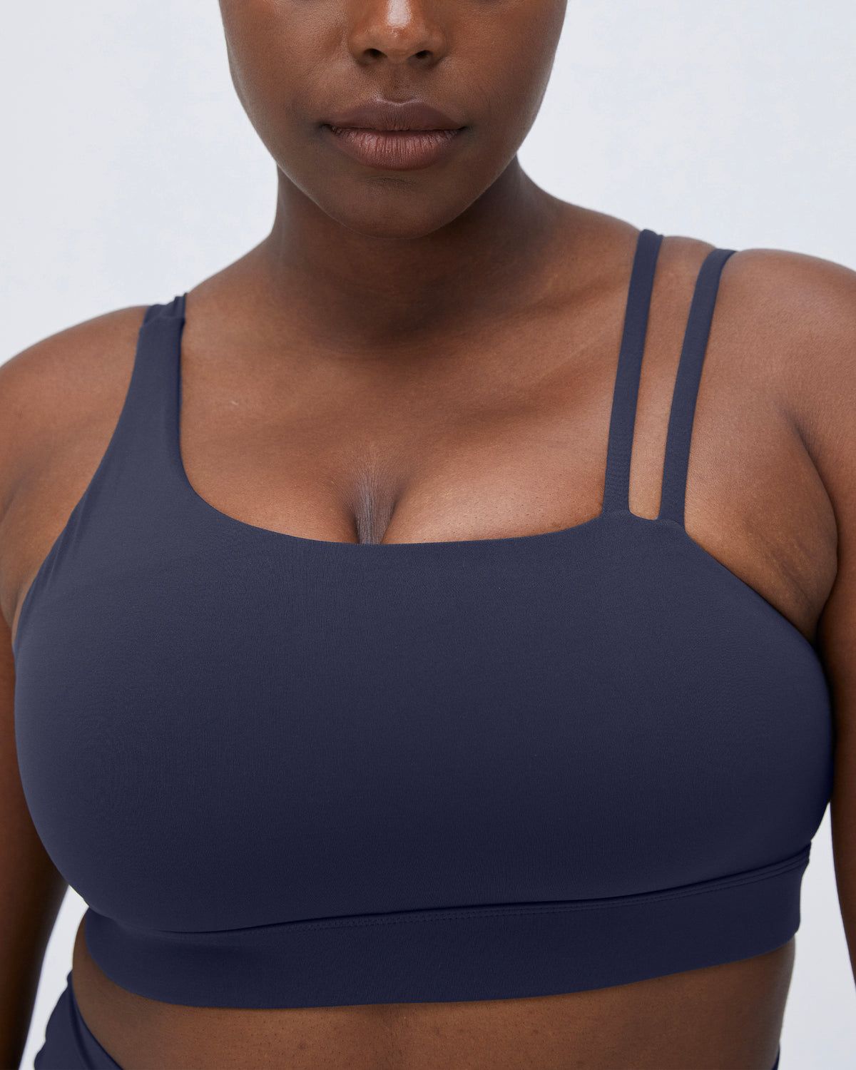 Adanola Ultimate Asymmetric Double Strap Bra Blau | 37ALROIFS