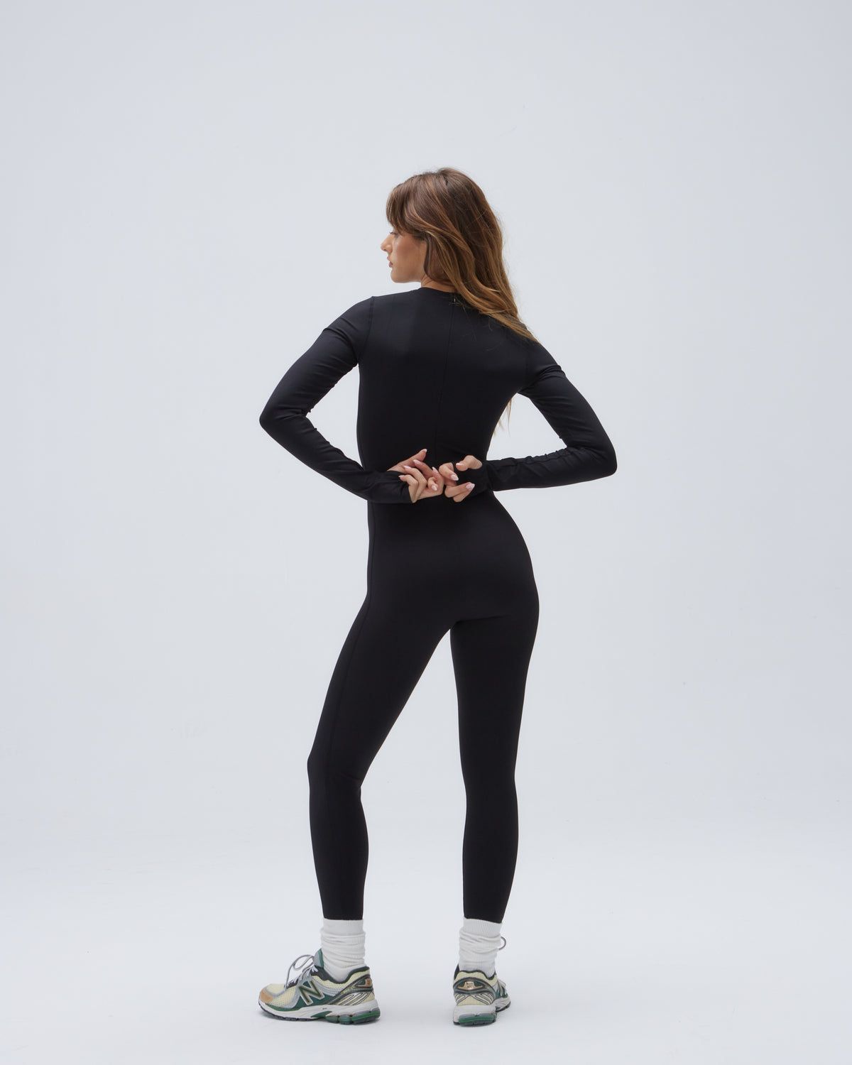 Adanola Ultimate Long Sleeve Unitard Schwarz | 71NAIGVQP