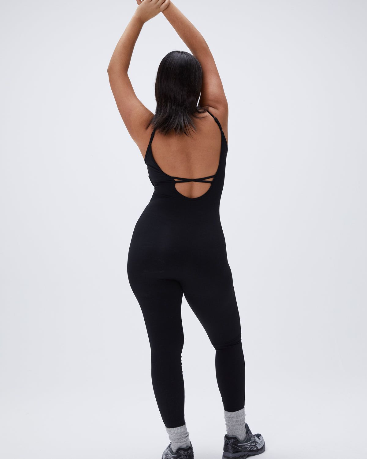 Adanola Ultimate Low Cross Back Unitard Schwarz | 34FIQOGXS