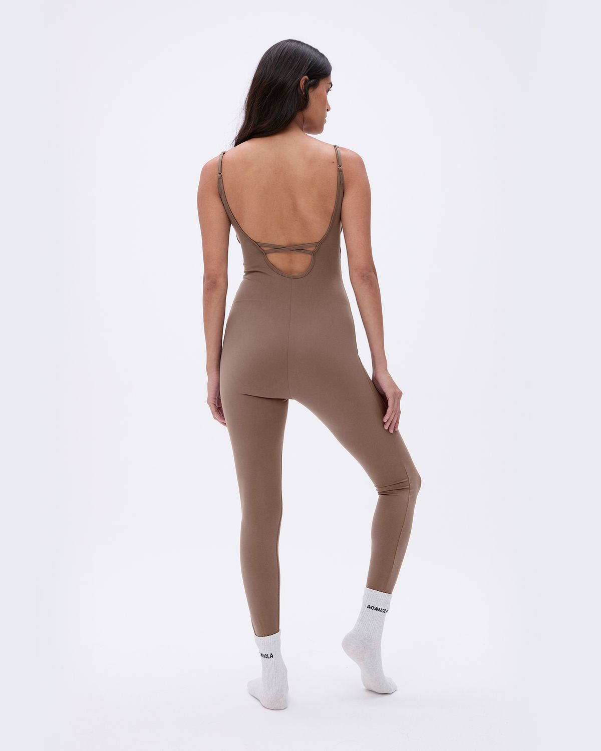 Adanola Ultimate Low Cross Back Unitard Braun | 50NLGJYDZ