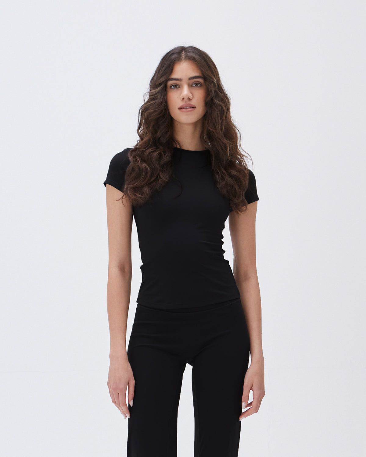 Adanola Ultimate Short Sleeve Top Schwarz | 26OHCNXQE