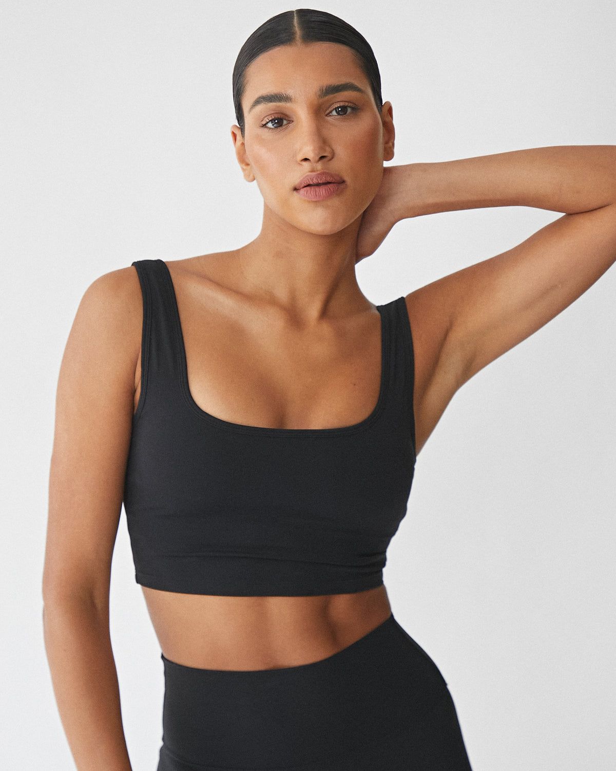 Adanola Ultimate Square Neck Bra Schwarz | 78VSYTUZB