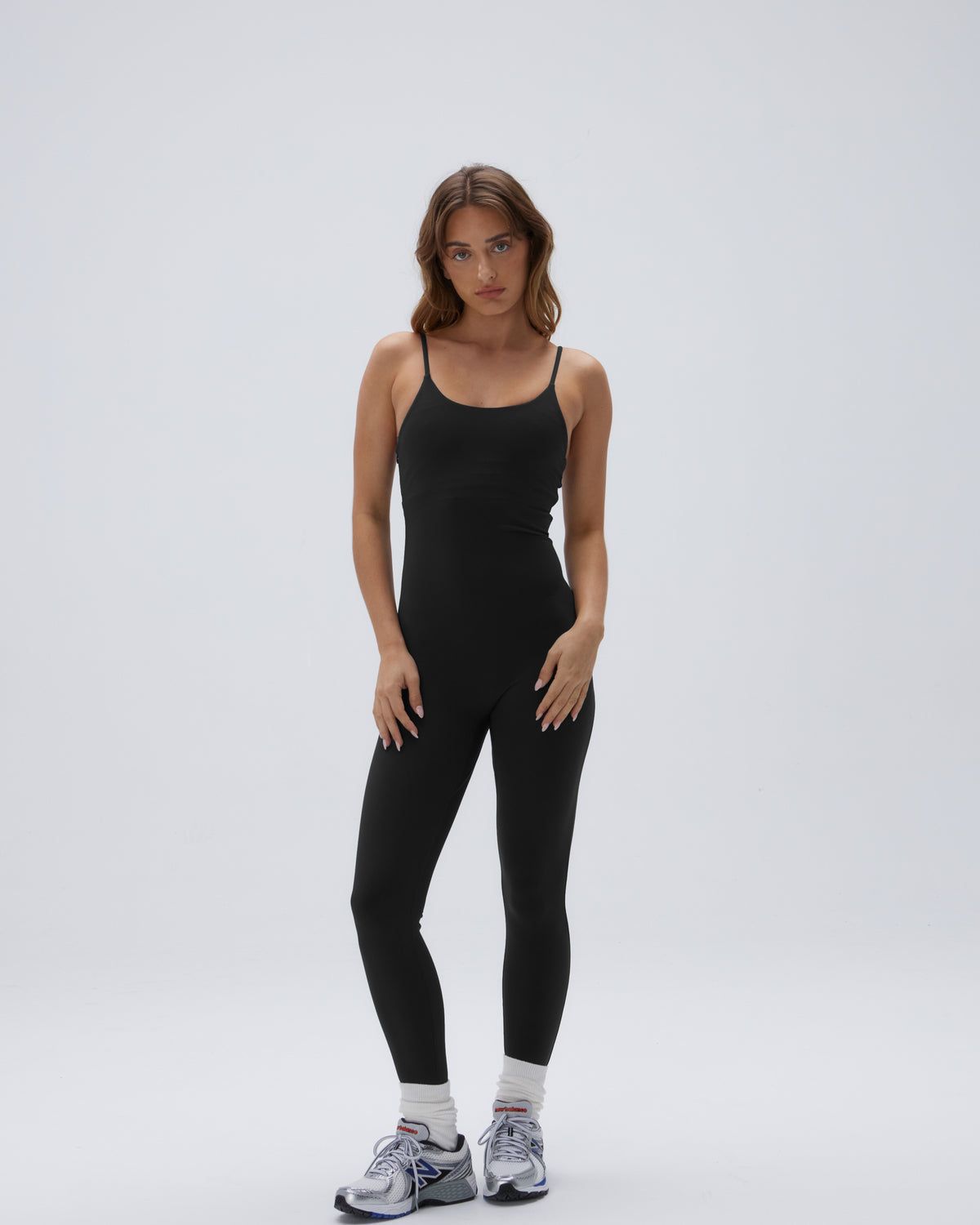 Adanola Ultimate Strappy Full Length Unitard Schwarz | 91WXUBPES