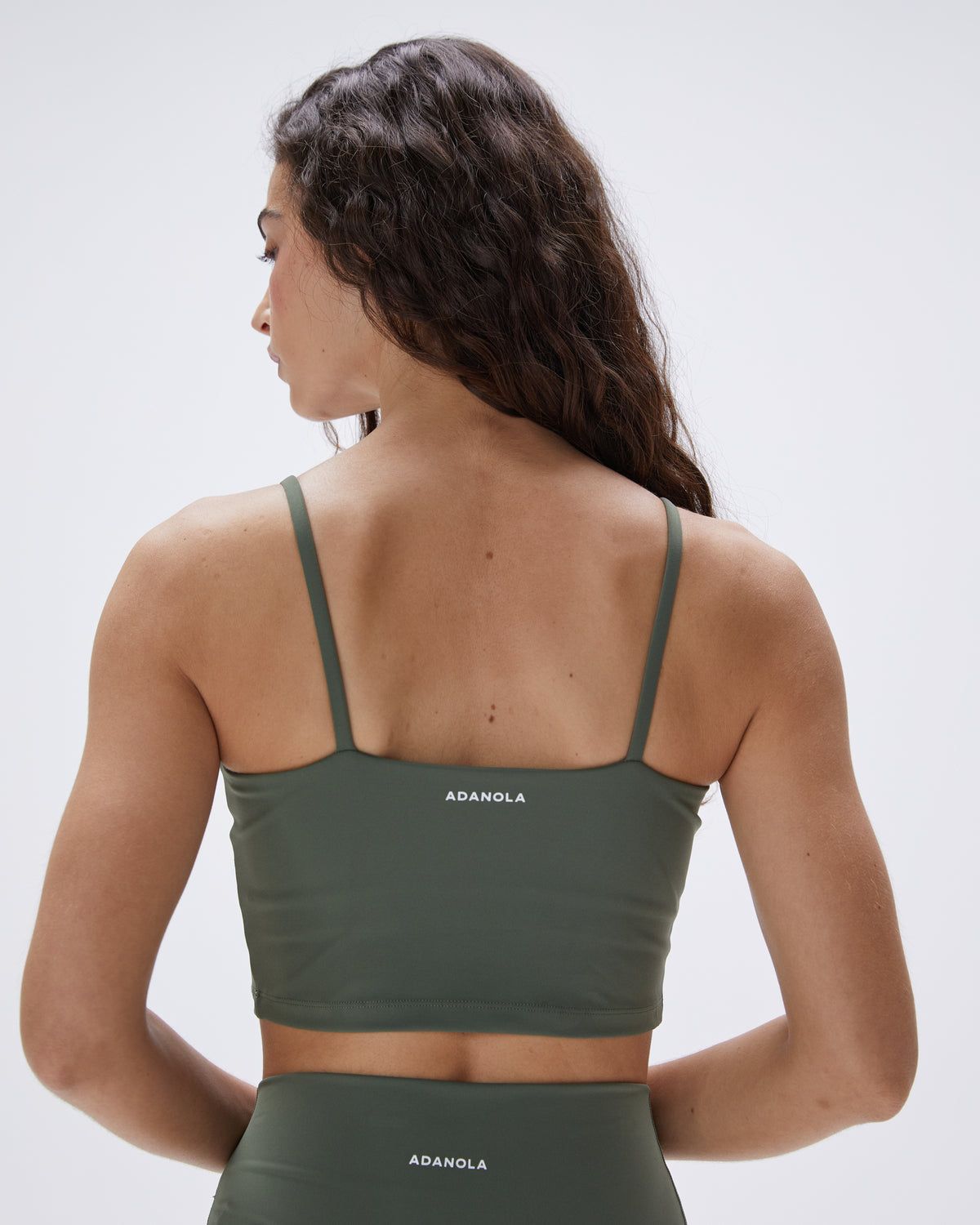 Adanola Ultimate Tank Bra Khaki Grün | 15SJWYVXL