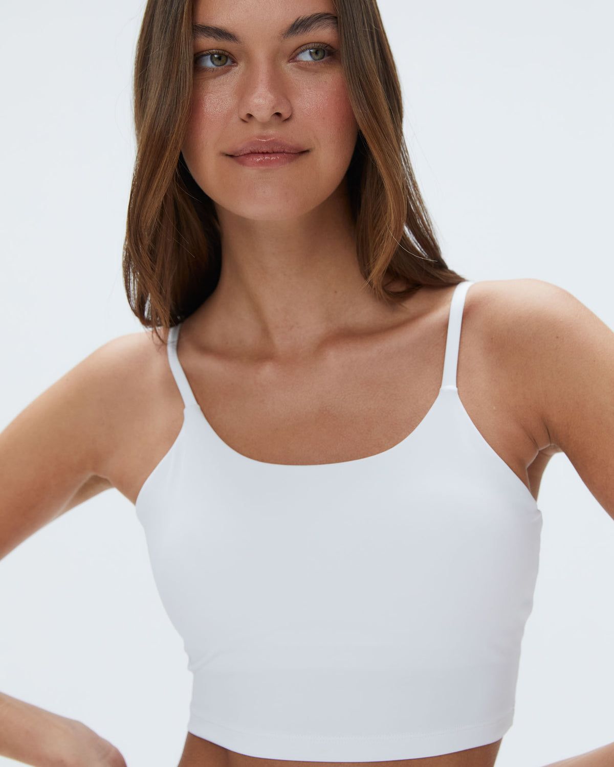 Adanola Ultimate Tank Bra Weiß | 12YVGWQJA