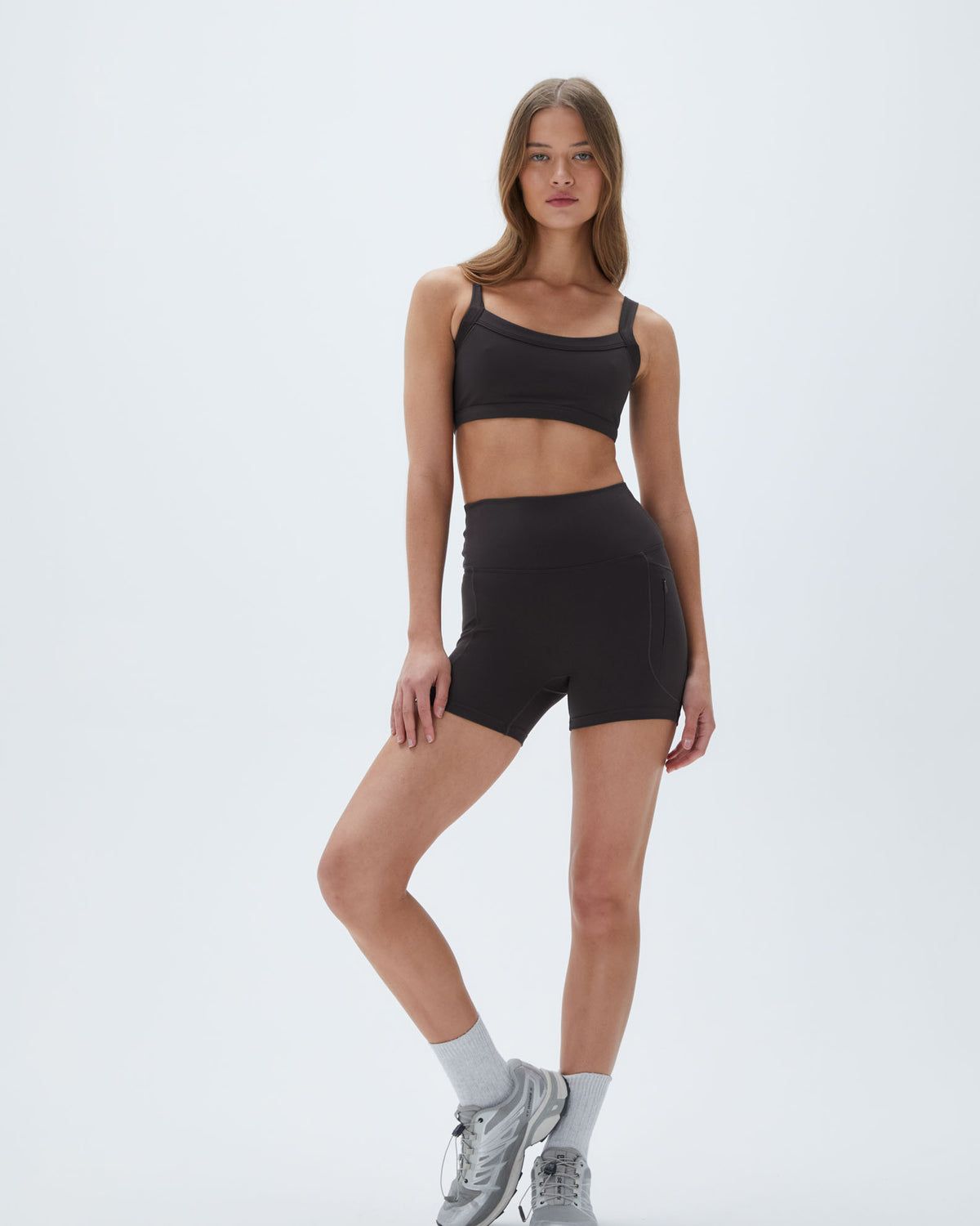 Adanola Ultimate Ultra Crop Pocket Short Kaffee | 47SOXVUPJ