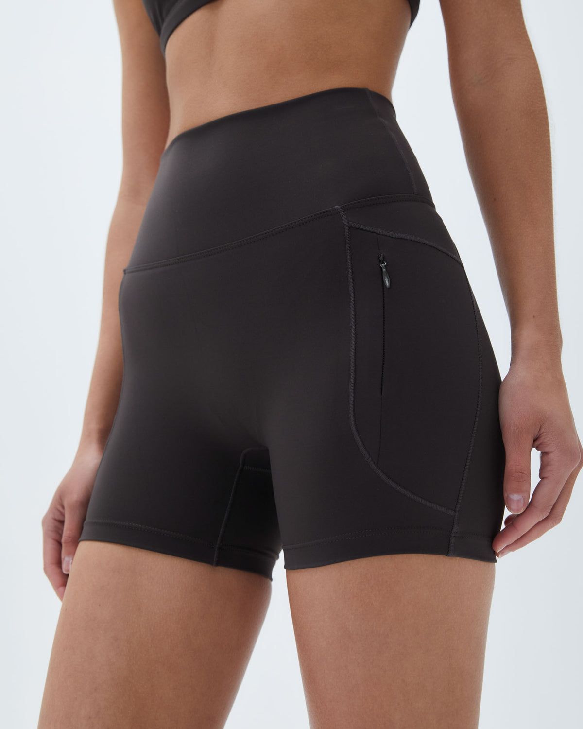 Adanola Ultimate Ultra Crop Pocket Short Kaffee | 47SOXVUPJ