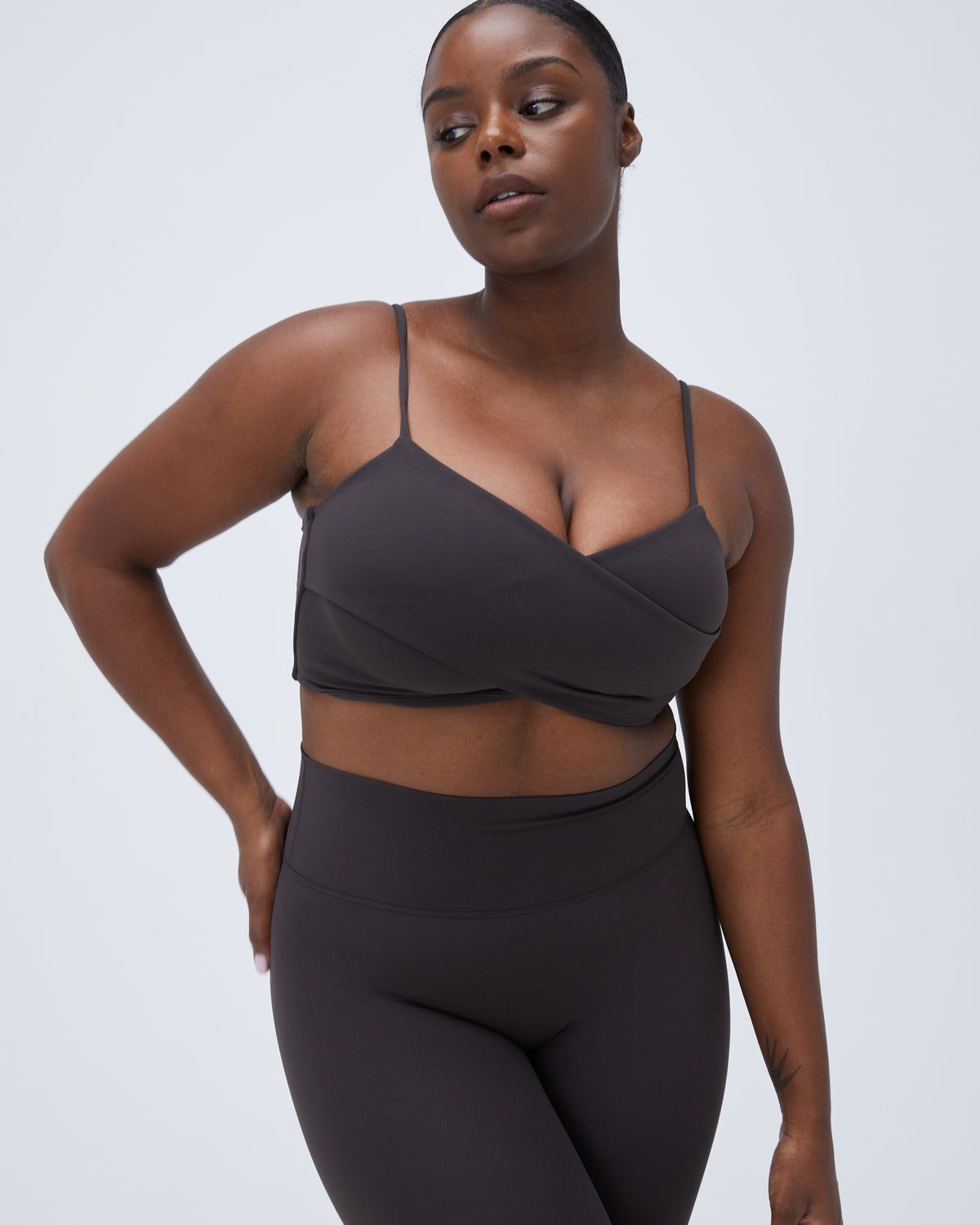 Adanola Ultimate Wrap Bra Kaffee | 01ONRYBMA