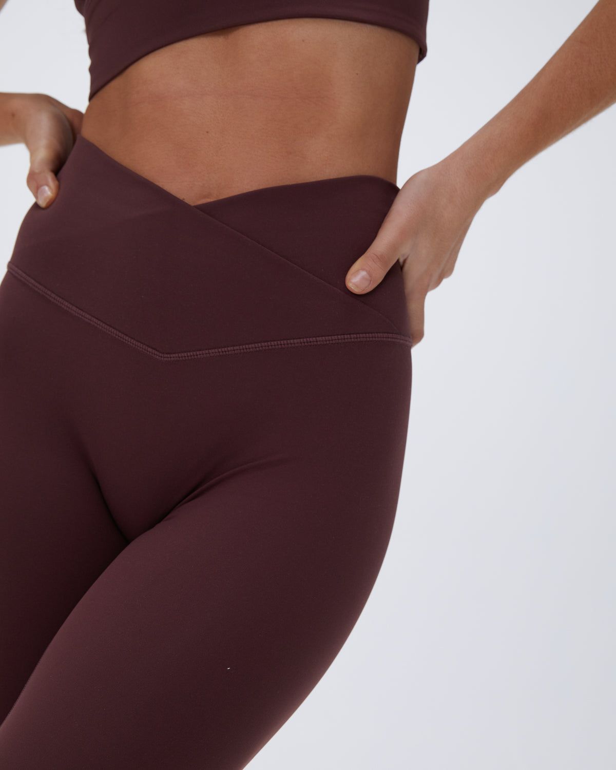 Adanola Ultimate Wrap Over Leggings Bordeaux | 45ZLFCTAX